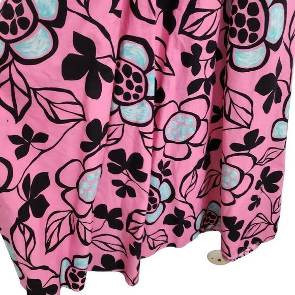 Zara Poplin Dress XS Pink Floral A-Line Midi V-Neck Spaghetti Bloggers Fave Boho - Picture 5 of 10